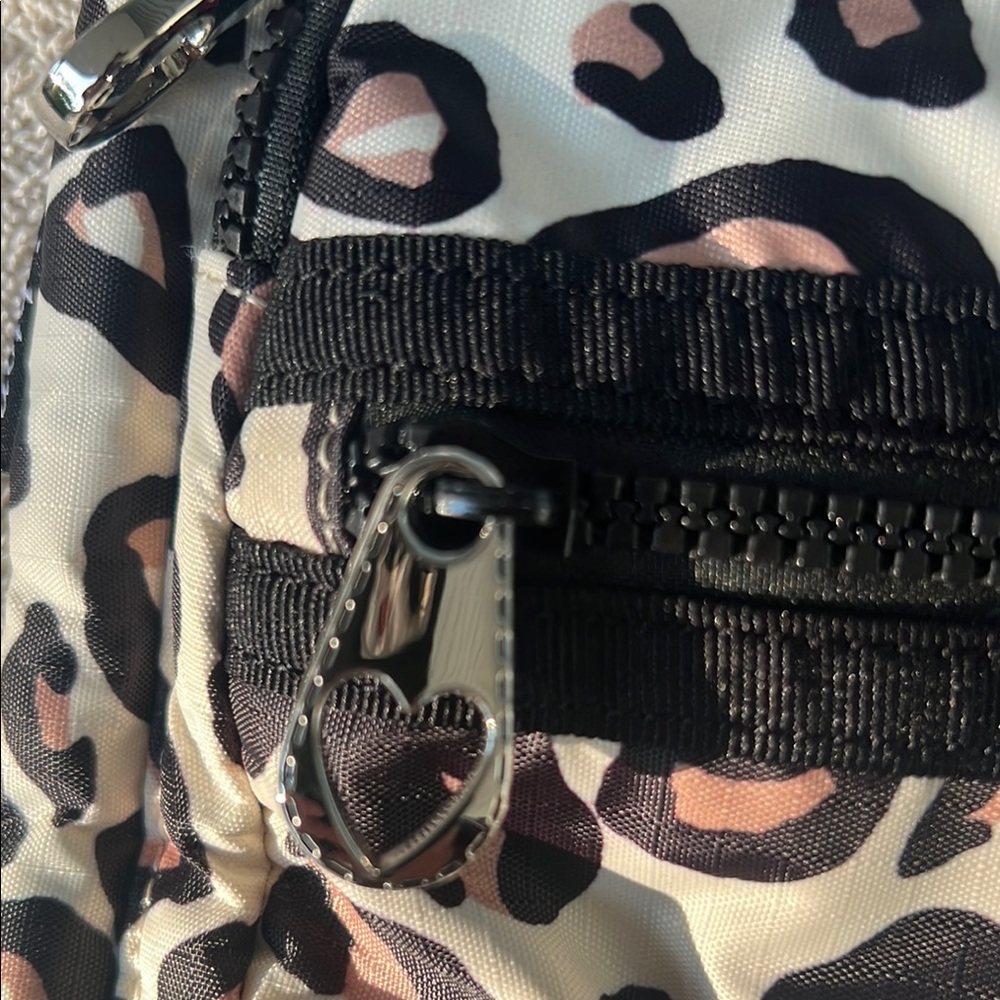 Brighton Animal Print Crossbody Bag with Black Trim - Picture 3 of 8